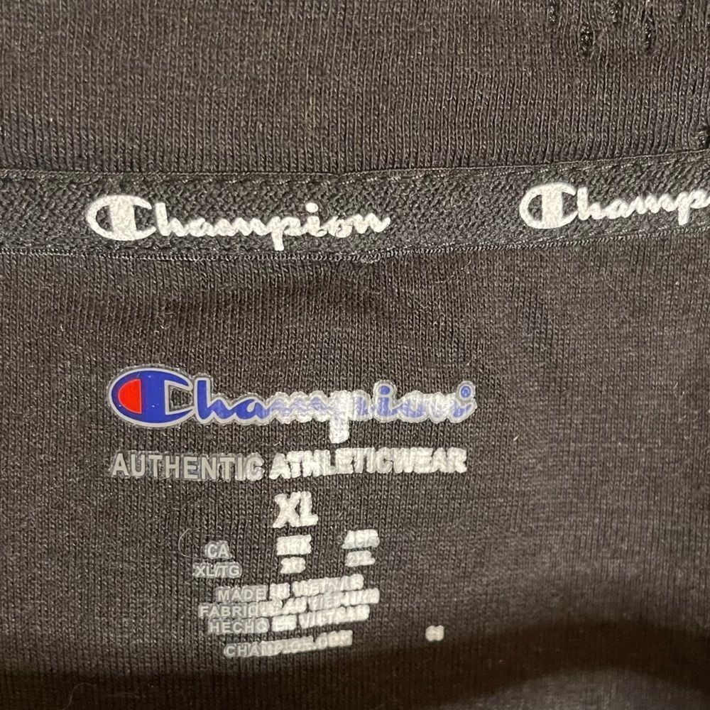 Champion Black Moisture Wicking Zip Up casual Athletic jacket - Picture 4 of 5
